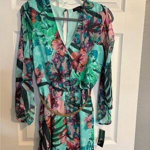 Thalia Sodi Multicolor Patterned Romper NWT